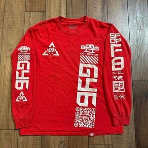 Five‎ finger death punch got your six red long sleeve graphic tee large